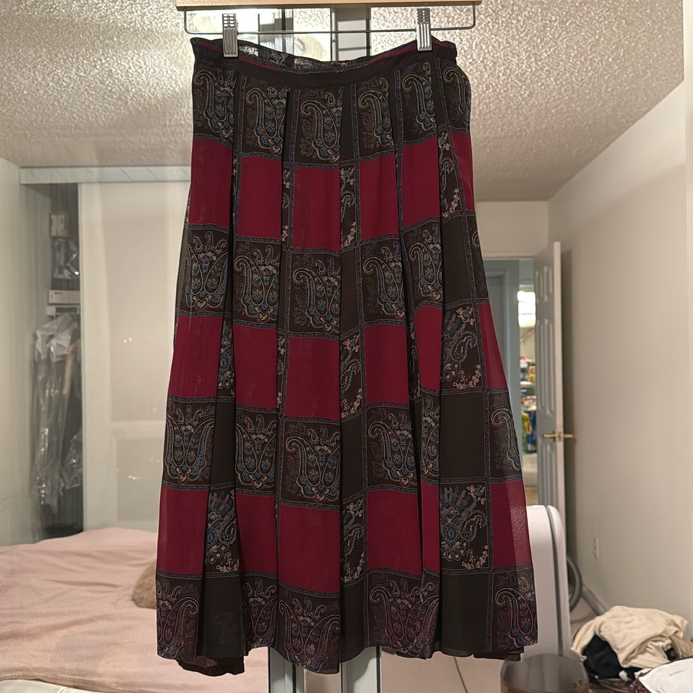 Vintage Versace Pleated Skirt